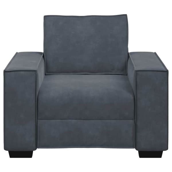 Maison Exclusive - Mørkegrå lænestol 100x78x84 cm velour