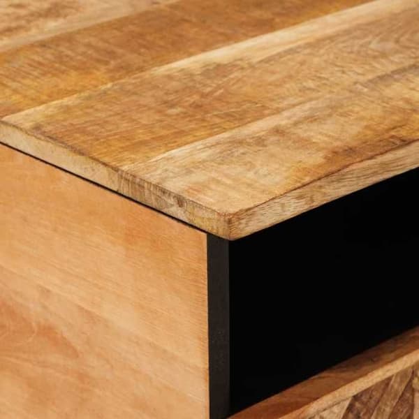 Bord - EKSKLUSIV HUS - Rektangulær 80x54x40 cm - Massivt mangotræ - Brun - Moderne brun