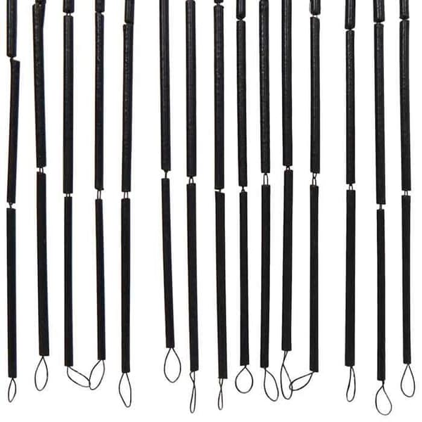 Maison Exclusive - Tummanharmaa hyönteisverho 120x220 cm bambusta