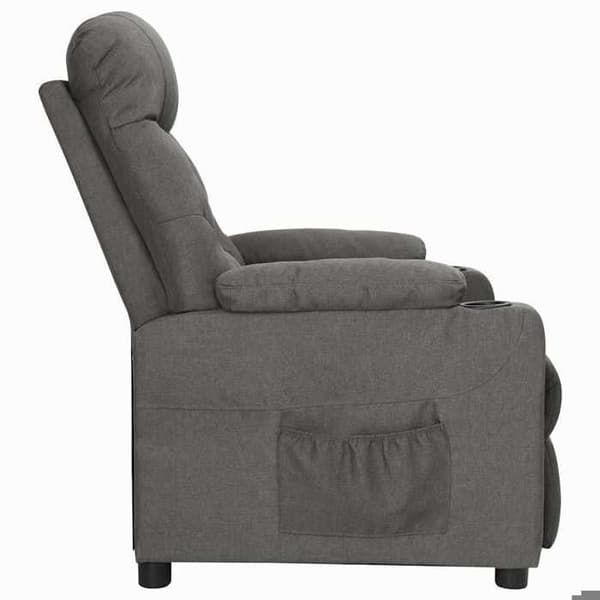 Maison Exclusive - Tummanharmaa kangas nojatuoli