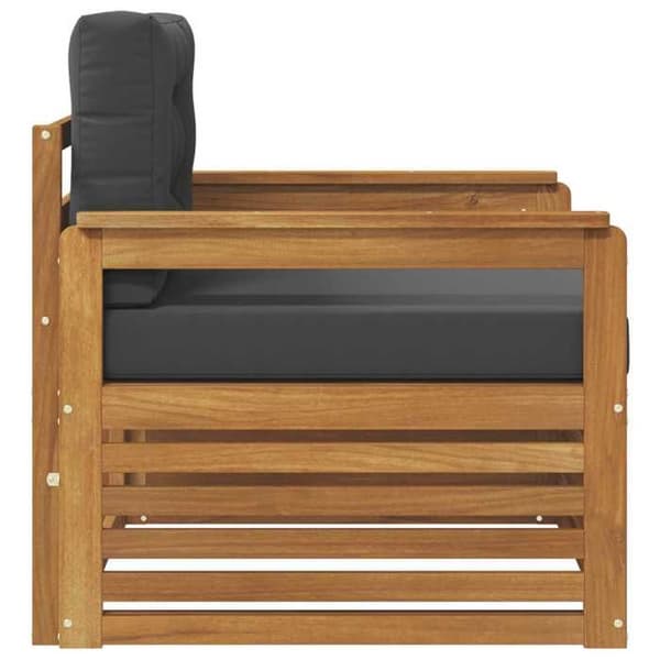 Udendørs sofa - EKSKLUSIV HUS - Massiv akacie - Polyesterfyld - Lakeret finish - Modulær