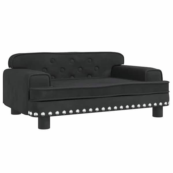 Maison Exclusive - Sort hundeseng 70x45x30 cm velour Svart