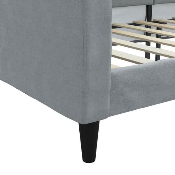 Maison Exclusive - Sengebund uden madras lys grå 90x190 cm stof
