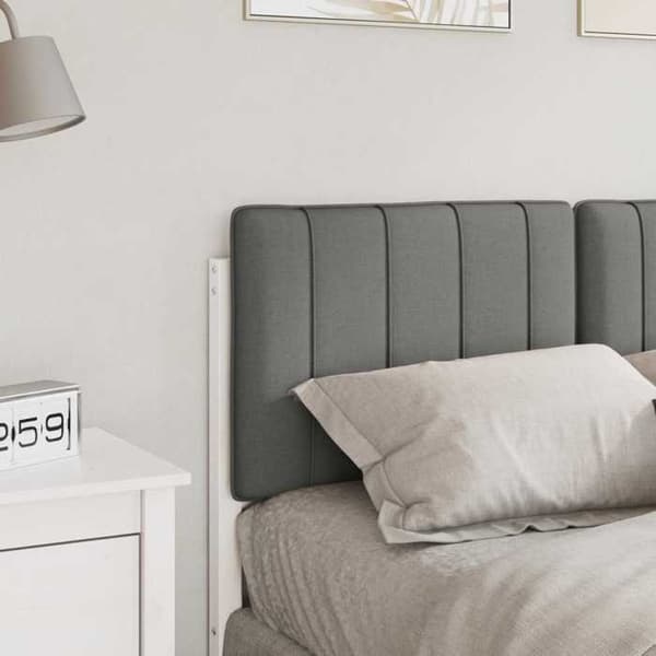 Hovedgærde - EKSKLUSIV HUS - Rektangulær 120 cm - Massiv fyr - Hvid og lys grå - Leveres samlet Vit och ljusgrå