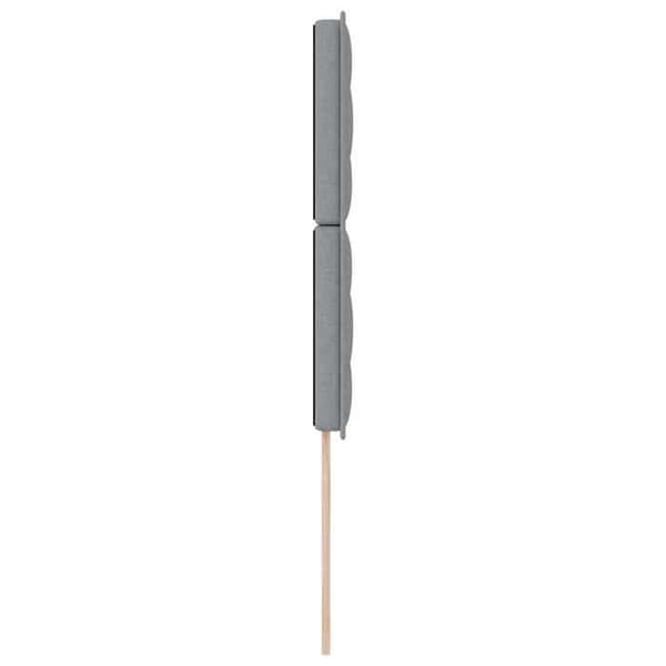 Maison Exclusive - LED-hovedgærde med LED-strips Lys grå 100 cm stof