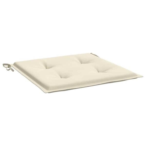 Maison Exclusive - Havestol puder sæt af 4 creme 40x40x3 cm Grädde