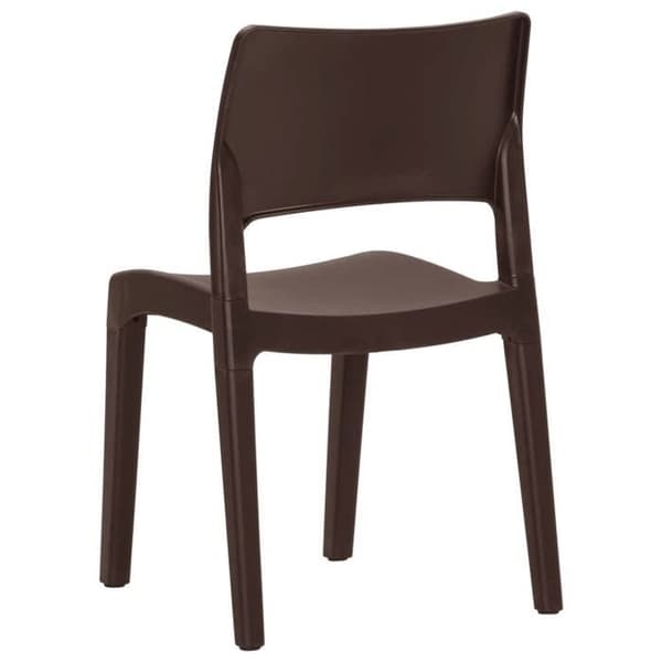 Maison Exclusive - Puutarhatuolit 2 kpl Moka Polypropeeni