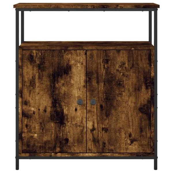 Maison Exclusive - Buffé i rökig ek 70x30x80 cm ingenjörsträ