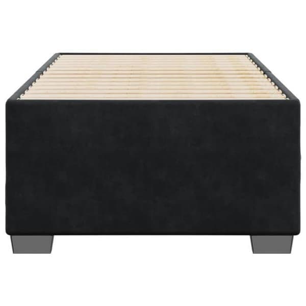 Maison Exclusive - Sengestel uden madras sort 90x200 cm fløjl Svart
