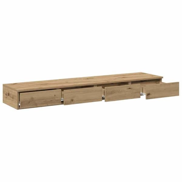 Maison Exclusive - Sengeskuffer med skuffe, Håndlavet Eg 160 x 36,5 x 16,5 cm