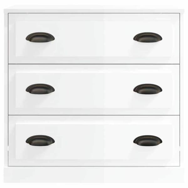 Maison Exclusive - Buffé vit glänsande 70x35,5x67,5 cm ingenjörsträ lysande vit