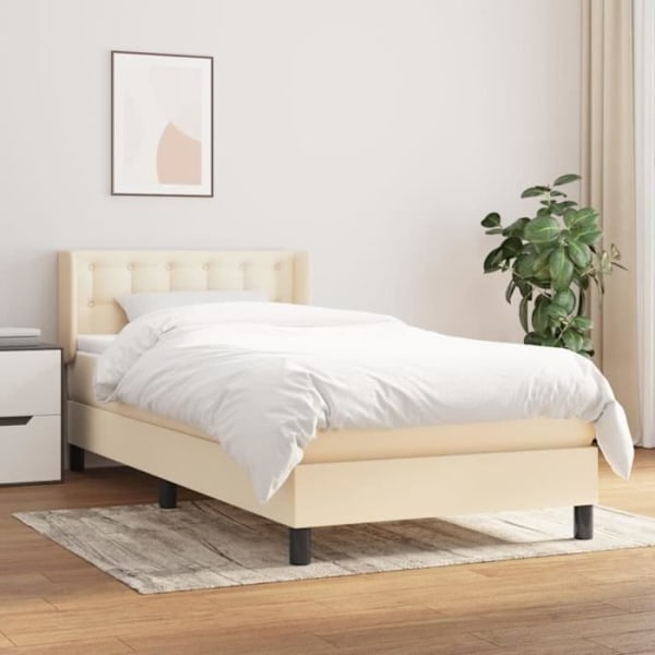Sälepohjapatjalla Cream 100x200 cm Kangas78 [cm] Grädde