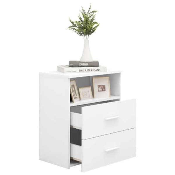 Maison Exclusive - Sängbord 2 st Vit 50x32x60 cm Vit