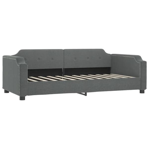Maison Exclusive - Sovesofa med udtræk uden madras grå mørk 80x200 cm