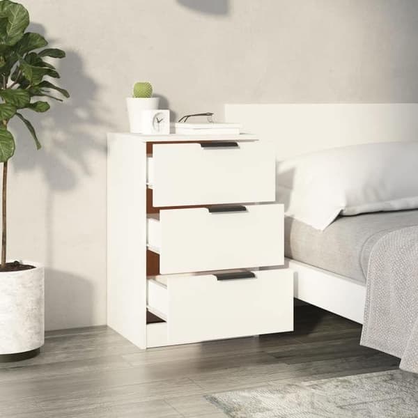 Maison Exclusive - Yöpöydät 2 kpl Valkoinen 40x36x65 cm Vit