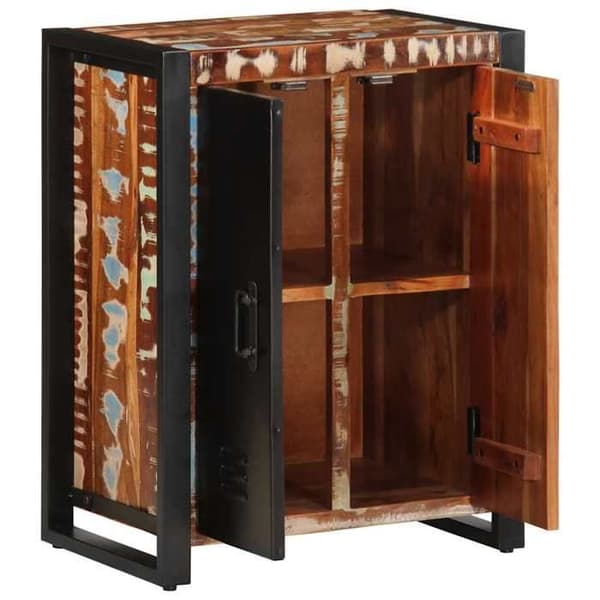 Maison Exclusive - Multifarvet buffet 55x35x70 cm genbrugs massivt træ