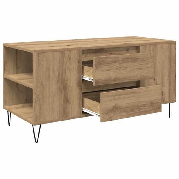 Maison Exclusive - Håndlavet egetræsbord 102 x 44,5 x 50 cm