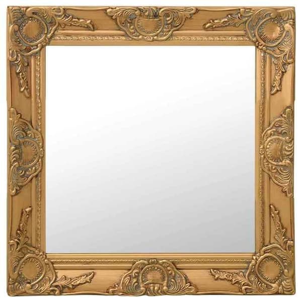 Maison Exclusive - Barockstil väggspegel 50x50 cm Guld