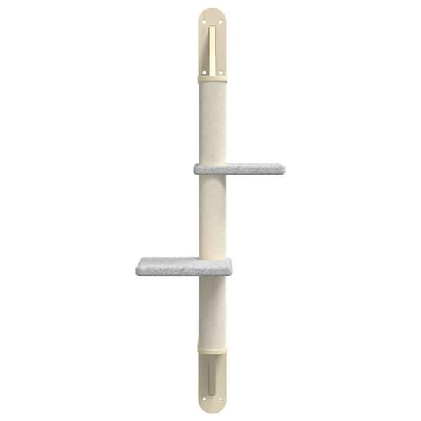 Maison Exclusive - Väggmonterad kattträd med klösmatta ljusgrå 108 cm ljusgrått
