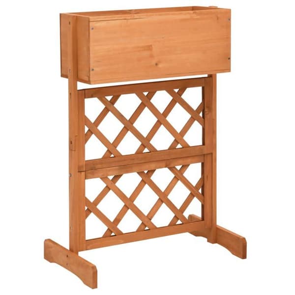 Maison Exclusive - Oranssi puutarhatrellissarjain 45x30x74cm Kuusipuusta