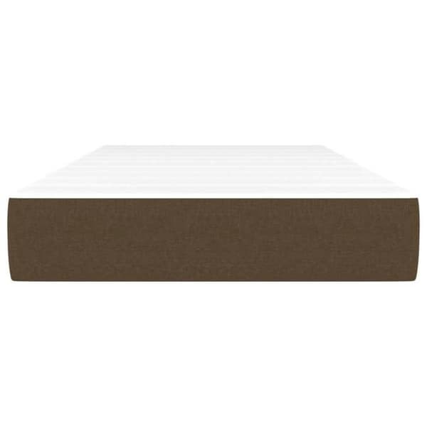 Maison Exclusive - Madras med pocketfjedre, medium fasthed, mørkebrun 90x200x20 cm