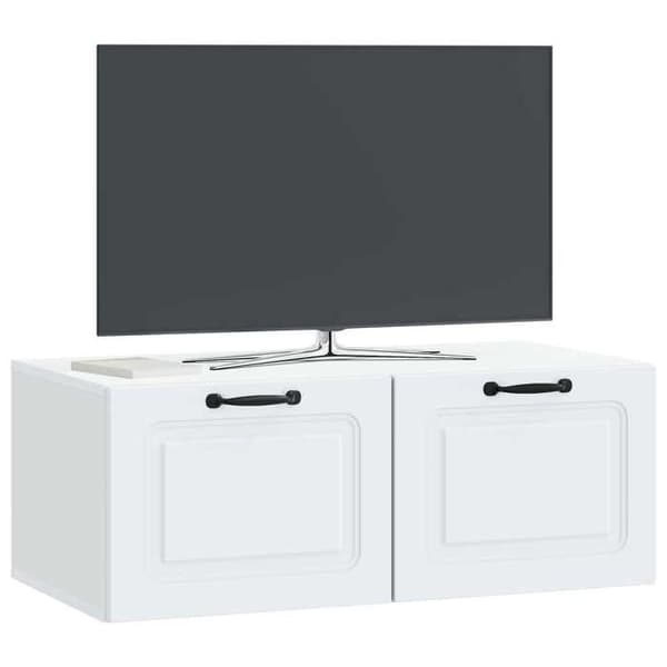 Maison Exclusive - Väggmonterad TV-möbel Vit 78,5 x 41 x 30 cm Ingenjörsträ Vit
