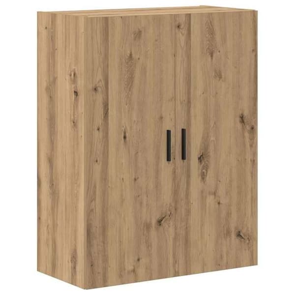 Buffé hög - EXKLUSIVT HUS - 2 delar - Ingenjörsträ & glas - Brun - 69,5×34×180 cm