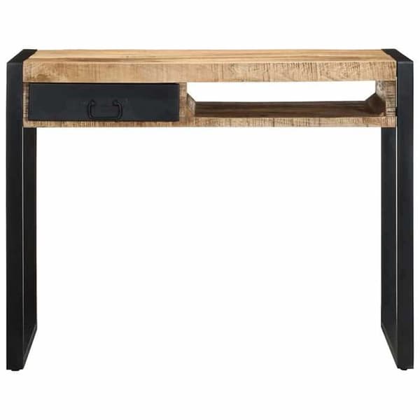 Maison Exclusive - Kontor 100x50x75 cm massiv rå mango træ