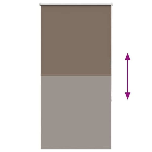 Maison Exclusive - Rullgardin mörkläggande kaffe 65x175cm tygbredd 60,7cm