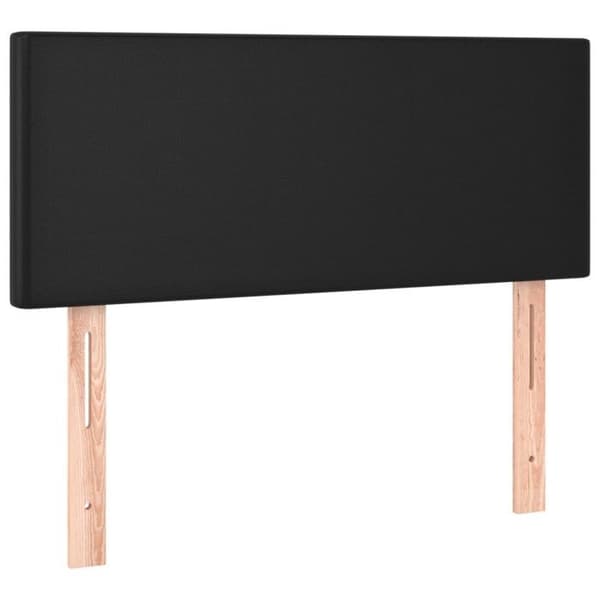 Maison Exclusive - LED Hovedgærde Sort 100x5x78/88 cm Syntetisk Læder