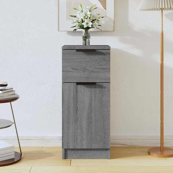 Maison Exclusive - Sonoma-harmaa buffet 30x30x70 cm insinööripuuta