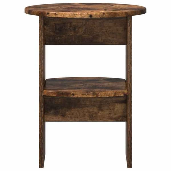 Maison Exclusive - Sidebord Røget Eg Ø40 x 50 cm Ingeniørtræ