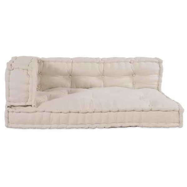 Tyynynpala - MAISON EXCLUSIVE - 3 kpl - Kermainen - 120 x 80 x 34 cm - Vaahdotäyte Grädde