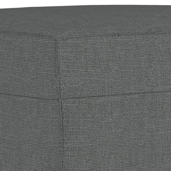 Sohvaryhmä - MAISON EXCLUSIVE - 3 osaa - Tummanharmaa - Kangas - Monikäyttöinen pouf Mörkgrå