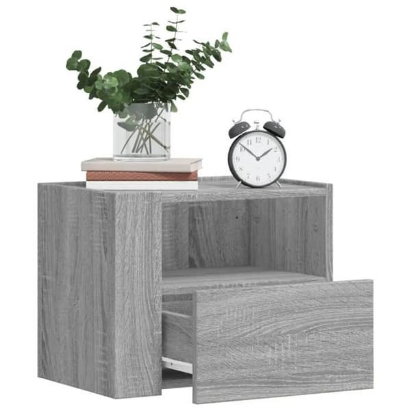 Maison Exclusive - Väggmonterade sängbord 2 st sonoma grå 45x30x35 cm sonoma grå