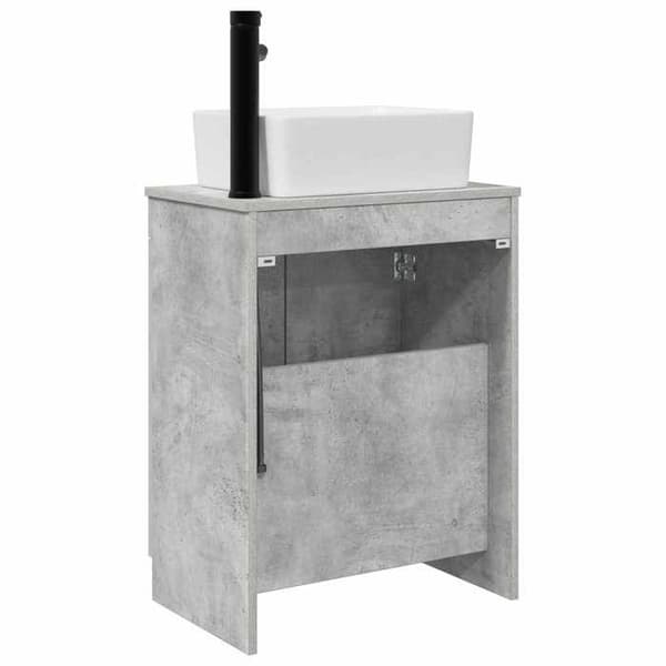 Maison Exclusive - Badeværelsesmøbel med vask Grå beton 54 x 35 x 83 cm
