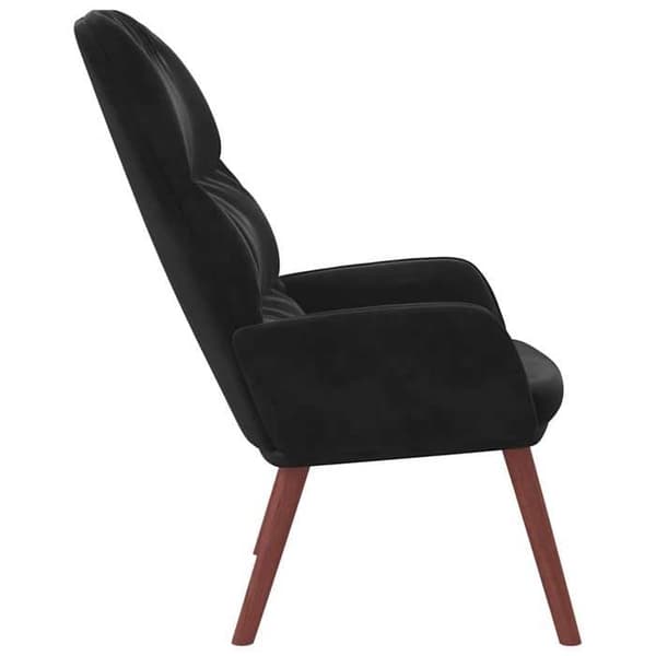 Maison Exclusive - Afslappende stol i sort velour