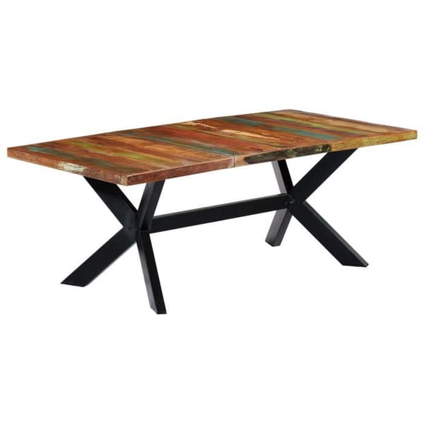 Maison Exclusive - Matbord 200x100x75 cm i solid återvunnet trä