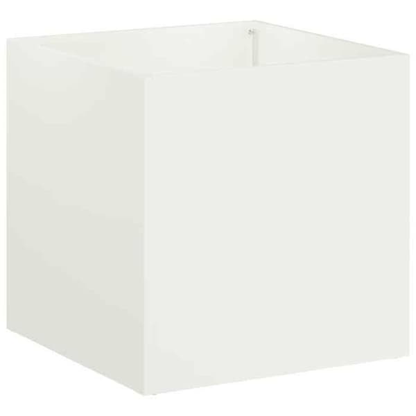Maison Exclusive - Trädgårdskrukor 2 st Vit 25 x 25 x 25 cm