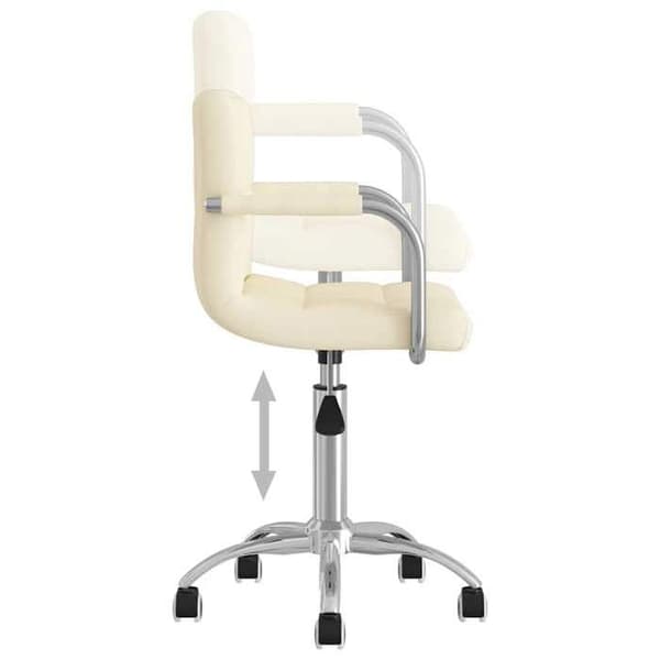 Maison Exclusive - Snurrstol för kontor Creme Tyg Grädde