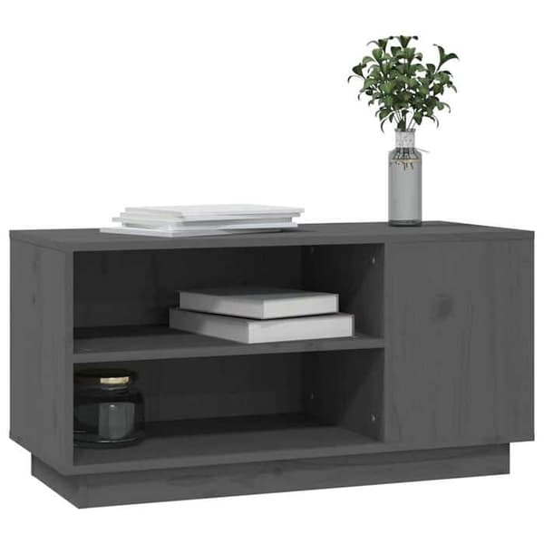 Maison Exclusive - TV-möbel Grå 80x35x40,5 cm Massivt furu