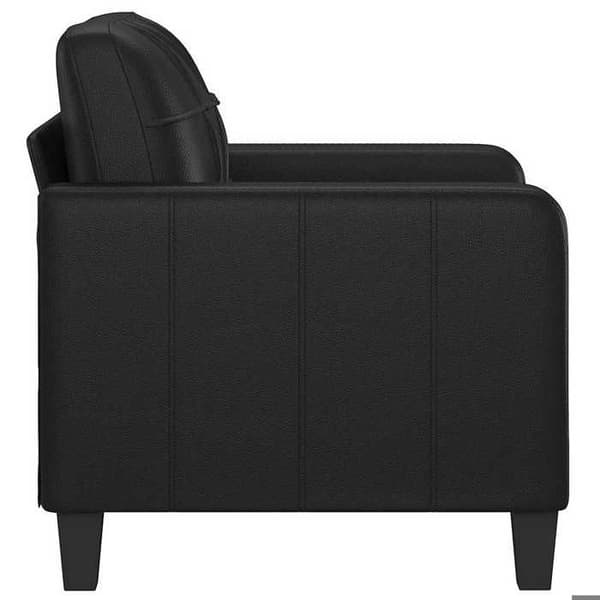 Maison Exclusive - Musta Tuoli 60 cm Keinonahkaa