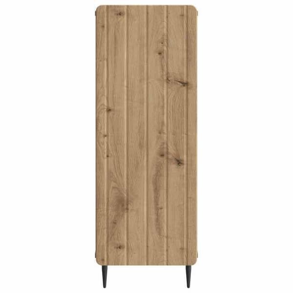 Maison Exclusive - Buffet i håndlavet egetræ 34,5 x 33 x 92 cm Ingeniørtræ