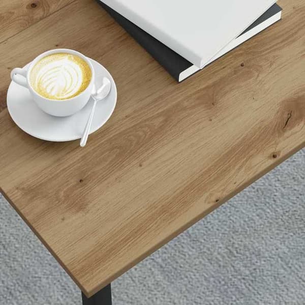 Maison Exclusive - Sofabord Eg håndværk 80 x 80 x 45 cm Ingeniørtræ