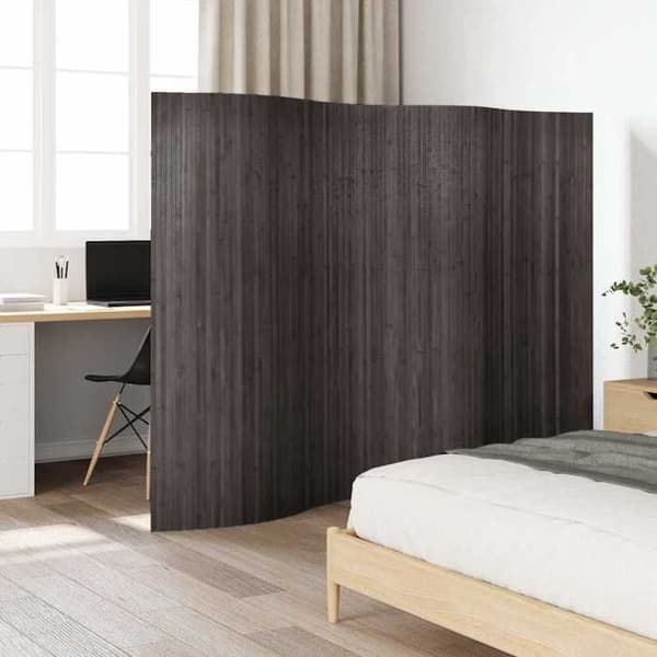 Maison Exclusive - Harmaa bambuseinä, leveys 250 cm, korkeus 165 cm grå