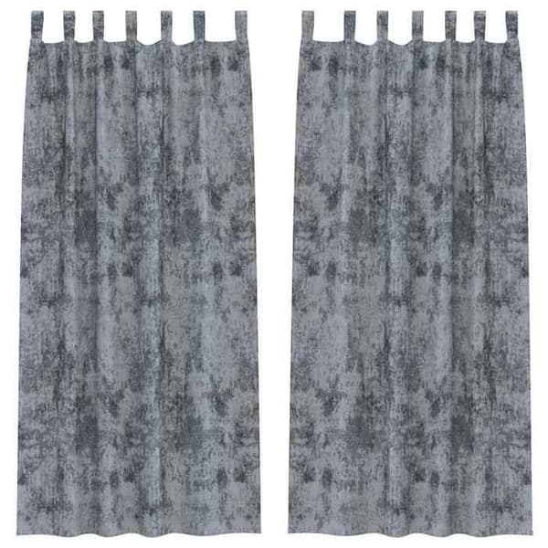 Maison Exclusive - Samettiverhot 2 kpl Harmaa Hopea 260 x 140 cm Sametti