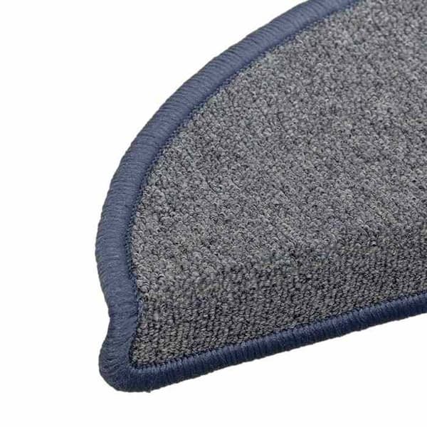 Maison Exclusive - Trappe tæppe 30 stykker 56 x 17 x 3 cm Lys grå og blå Halvmåne