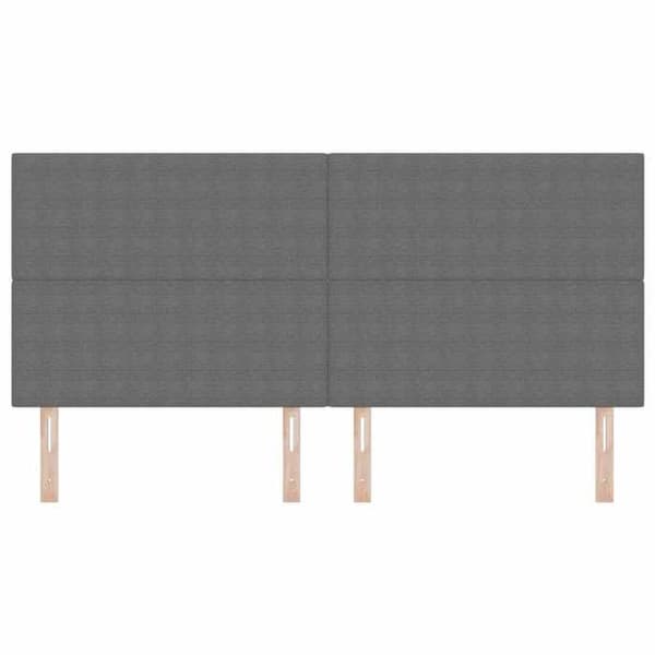 Maison Exclusive - LED-päätyharso Vaaleanharmaa 200 cm Kankainen samettikangas