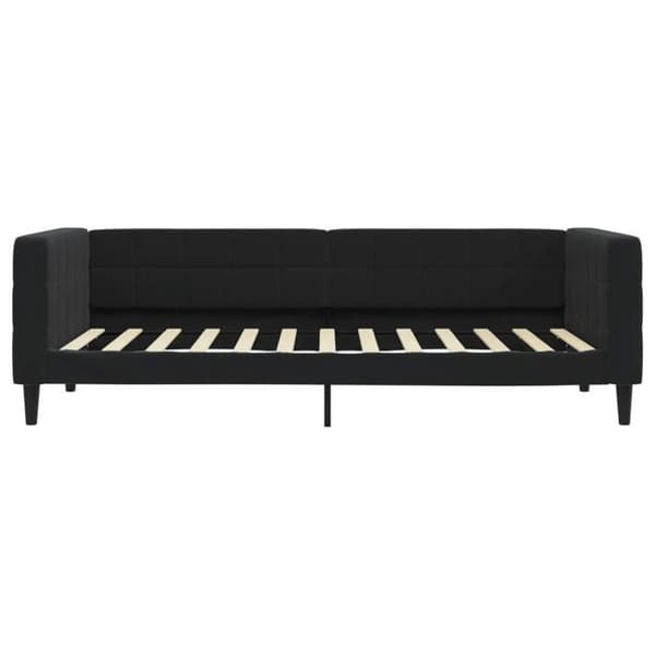 Maison Exclusive - Daybed med sort madras 90x200 cm velour