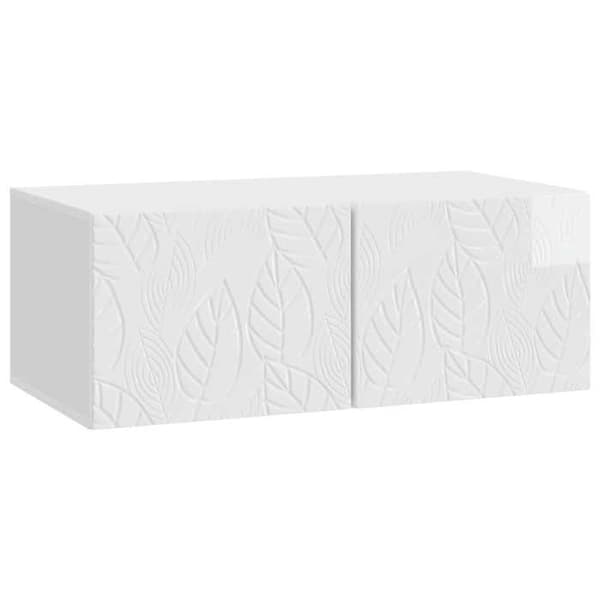 Maison Exclusive - Väggmonterad TV-möbel 59,5 x 41 x 30 cm Vit blank